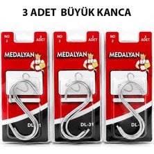 Medalyan Dl-31 Kanca No-2 3 Adet Büyük S - 12'li Paket