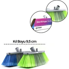 Gunsan Günsan Oto Yıkama Fırçası 9.5cm Kıl Boyu 013 117 Silver Islak Zemin Yumuşak Doku Karton Sargı Cam - 12'li Paket