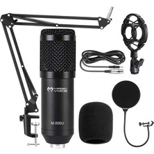 Magicvoice M-800U Profesyonel Kondanser Yayıncı Mikrofonu (+48V Phantom Power Uyumlu)