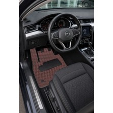Opel Oto Paspas Araba Paspası Hücreli Desen Eva Bordo