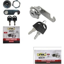 Yuma YMK-708-M Kilit 20MM Oval Dolap Çekmece Mandallı - 12'li Paket