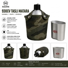 Square 930Cv Taslı Matara(Kamuflaj Kılıflı)