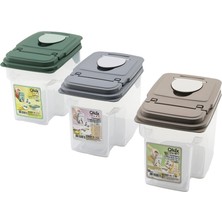 Qlux Ideas Qlux Freshmax L-00943 Erzak Kabı 1.8lt No-1 Oyuklu Tutuş Şeffaf Pls.kap Renkli Pls.kapak - 20'li Paket