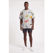 Blow Up Future Gen Jazz Gri Oversize Erkek T-Shirt 141267