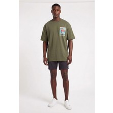 Blow Up Future Gen Your Soul Haki Oversize Erkek T-Shirt 141353