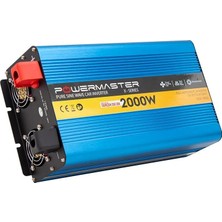 Powermaster PWR-2000 12 Volt 2000 Watt Pure Sinüs Wave Inverter