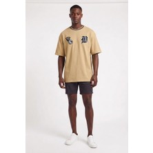 Blow Up Future Gen World Wide Kahverengi Oversize Erkek T-Shirt 141299