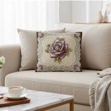 Carla Loren-15 Çift Yön Desen Goblen Dekoratif Yastık Kılıfı 45X45