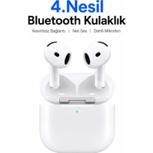 Ebotek 4. Nesil ANC Android ve IOS İphone Uyumlu Kablosuz Mikrofonlu Bluetooth Kulaklık İphone Samsung Xiaomi Redmi Oppo Realme Uyumlu