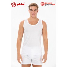 Yıldız Çamaşır Yıldız 375 Erkek Formen Beyaz Likralı Vücudu Saran Sporcu Rambo 1 Adet Atlet