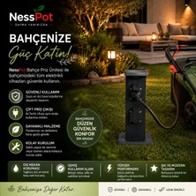 NessPot Bahçe Prizi / Grup Priz / Fiş & Priz / Çoklu Priz Sistemi / Dış Mekan Priz