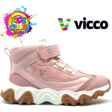 Vicco D'lites Radus Phylon Kauçuk Taban Yünlü Ortopedik Çocuk Bot Pudra