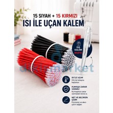 dm dikişmarket Isı ile Uçan Kalem içi 15 Kırmızı 15 Siyah ve Dış Kalem