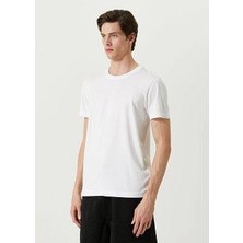 Velmora Fashion Erkek  Tişört Basic Bisiklet Yaka Regular kısa Kol T-Shirt - Beyaz
