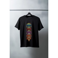 Velmora Fashion Unisex Oversize 24/1 Penye Dtf Baskılı Tişört - DTF151