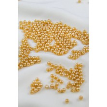4 mm Koyu Somon Rengi Plastik Inci Boncuk Aksesuar Takı Malzemesi (25 Gr)