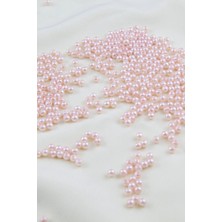 4 mm Uçuk Pembe Plastik Inci Boncuk Aksesuar Takı Malzemesi (25 Gr)