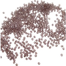 Serhat Aksesuar ve El İşçiliği Piramit Akrilik Boncuk Vizon 4 mm Aksesuar Takı Malzeme (25 Gr)