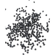 Serhat Aksesuar ve El İşçiliği Piramit Akrilik Boncuk Mat Siyah 4 mm Aksesuar Takı Malzeme (25 Gr)