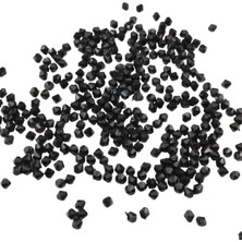 Serhat Aksesuar ve El İşçiliği Piramit Akrilik 6 mm Siyah Boncuk Aksesuar Takı Malzeme (25 Gr)
