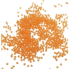 Serhat Aksesuar ve El İşçiliği Piramit Akrilik Boncuk Kehribar Tonunda 4 mm Aksesuar Takı Malzeme (25 Gr)