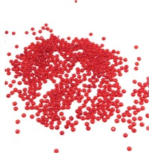 Serhat Aksesuar ve El İşçiliği Kırmızı 4 mm Basık Akrilik Boncuk Aksesuar Takı Malzeme (25 Gr)