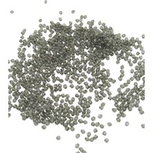 Serhat Aksesuar ve El İşçiliği Piramit Akrilik Boncuk Yeşilimsi Gri 4 mm Aksesuar Takı Malzeme (30 Gr)