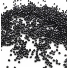 Serhat Aksesuar ve El İşçiliği Siyah Tonu 4 mm Dünya Akrilik Boncuk Aksesuar Takı Malzemesi (25 Gram)