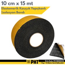 Platin Hırdavat Kauçuk Bant 10CM Genişlik 15 Metre Uzunluk Elastomerik Arkası Kendinden Yapışkanlı Rulo Izolasyon Halı