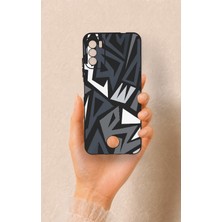 Vip Case Reeder S19 Max Pro S Uyumlu Geometrik Blok Desenli Silikon Kılıf