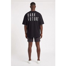 Blow Up Future Gen Dark Future Siyah Oversize Erkek T-Shirt 141327
