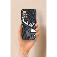 Vip Case Redmi 10 2022 Uyumlu Geometrik Blok Desenli Silikon Kılıf