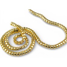Serhat Aksesuar ve El İşçiliği Gold Oval 9 mm Külçe Desen Şerit Zincir (1 Metre)