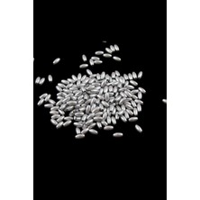 Serhat Aksesuar ve El İşçiliği Inci Arpa Boncuk Gümüş Soba Boyalı 4x8 mm (20 gr Ortalama 300 Adet)