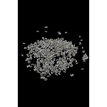 Serhat Aksesuar ve El İşçiliği Inci Arpa Boncuk Açık Yeşilimsi Gri Tonu 3 mm (20 gr Ortalama 600 Adet)