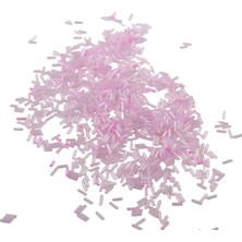 Serhat Aksesuar ve El İşçiliği 6x2 mm Açık Şeffafımsı Pembe Boncuk 100 Gr