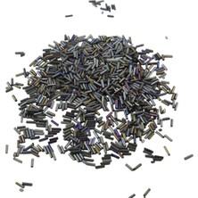 Serhat Aksesuar ve El İşçiliği 6x2 mm İçten Boyalı Koyu Yeşil Boncuk 100 Gr Boncuk