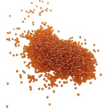 08 Kum Turuncu Boncuk 3 mm (100 gr 6000 Adet)
