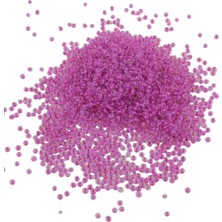 08 Kum Içten Boyalı Fuşya 3 mm Boncuk (100 gr 6000 Adet)