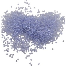 08 Kum Şeffaf Mavi Boncuk 3 mm (90 Gr)