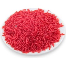 Serhat Aksesuar ve El İşçiliği 6x2 mm Bayrak Kırmızı Boru Boncuk 100 Gr