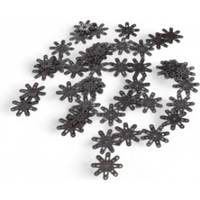 Serhat Aksesuar ve El İşçiliği Güneş Desenli 22 mm Metal Pirinç Pul Payet (30 gr 35 Adet)