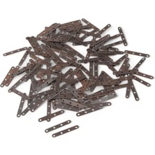 Serhat Aksesuar ve El İşçiliği 25X4 mm 4 Delikli Takı Malzemesi Pul Payet (30 gr 75 Adet)