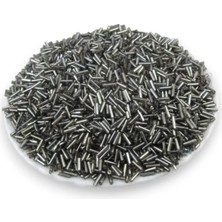 Serhat Aksesuar ve El İşçiliği 6x2 mm Kristal Metalik Koyu Yeşil Boru Boncuk 100 Gr