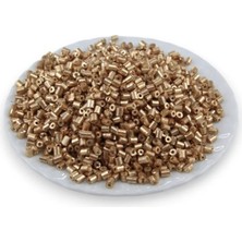 gold Kaplama 5x4 mm Büyük Kesme Boncuk 50 gr