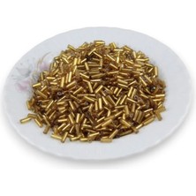 Gold Kalın Boru 6 mm Boncuk 100 gr