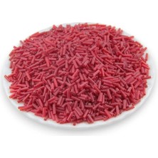 Serhat Aksesuar ve El İşçiliği 6x2 mm Kırmızı Boru Boncuk 100 Gr