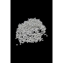 Gümüş 5 mm Bombeli Pul Payet (30 gr 460 Adet)