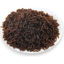 Serhat Aksesuar ve El İşçiliği 6x2 mm İçten Boyalı Kahve Boru Boncuk 100 Gr