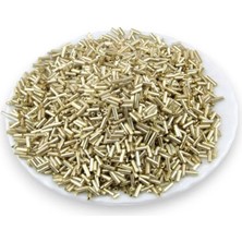 Serhat Aksesuar ve El İşçiliği 6x2 mm Kaplama Yağ Yeşili Boru Boncuk 100 Gr